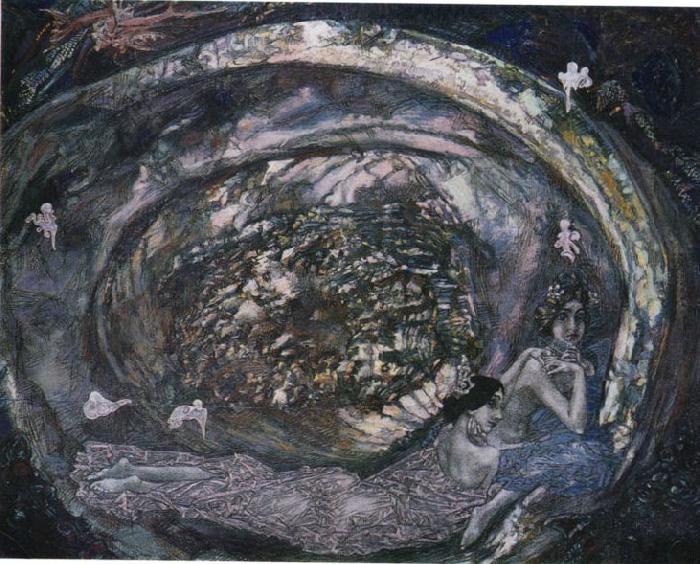Mikhail Vrubel Pearl oyster France oil painting art